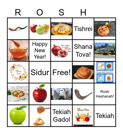 Rosh Hashanah Bingo Card