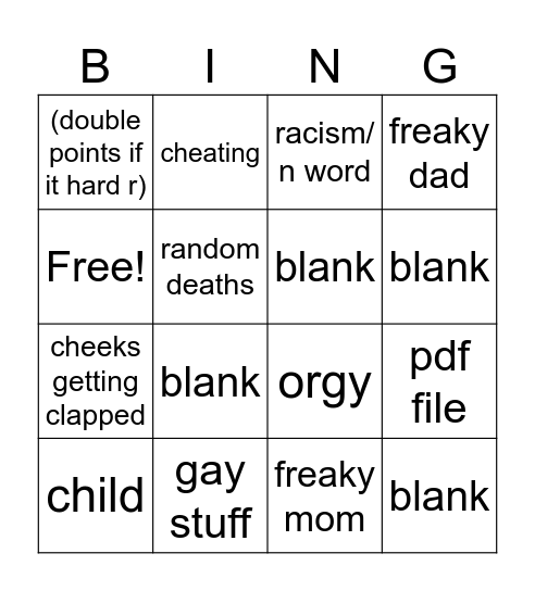 tt bingo Card