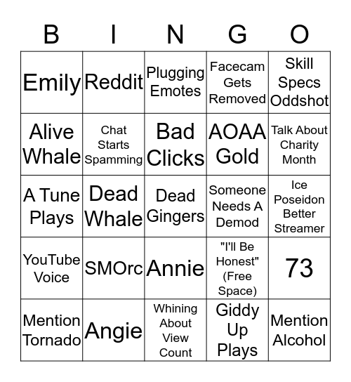 B0aty Bingo Card