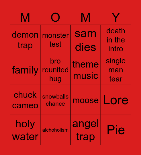 spn 12 pilot Bingo Card