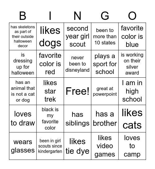 Robotics 2025 Bingo Card