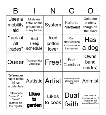 BARLEY Bingo Card