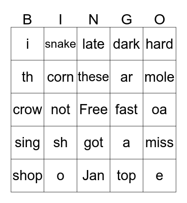 Summer BINGO! Bingo Card