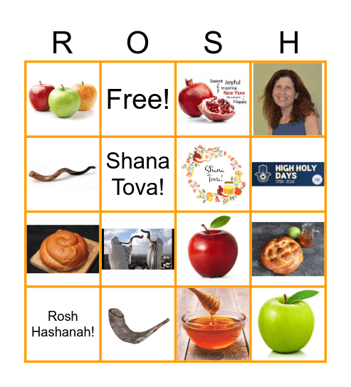 Rosh Hashanah Bingo Card