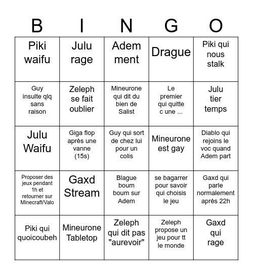 Voc Hellito Bingo Card