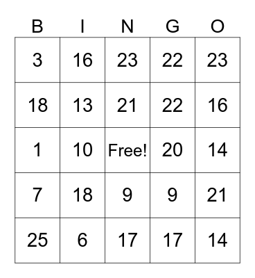 Anglo Singapore Leadership Camp Bingo Card