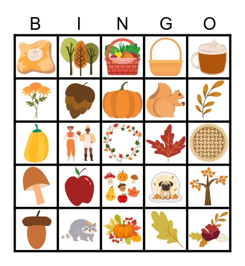 Fall Bingo Card