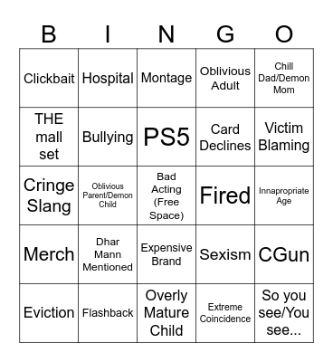 AAUAUAGHHH Bingo Card