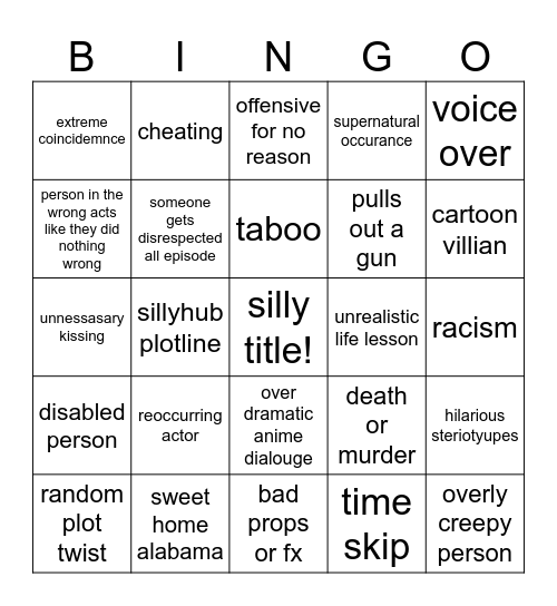 sigma bingo Card