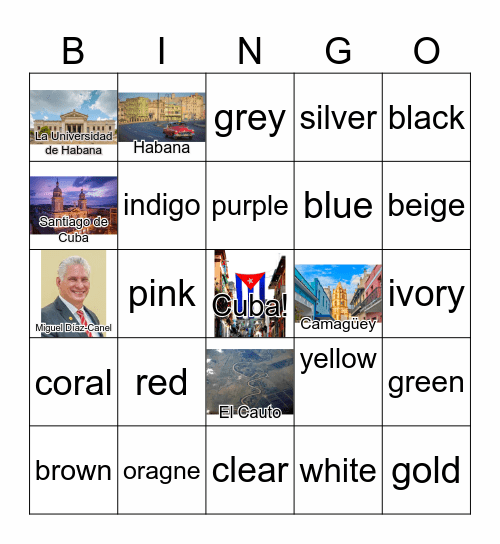 Cuba Loteria Bingo Card