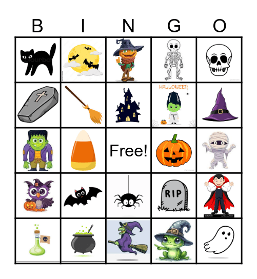 Perkovich Halloween Bingo Card