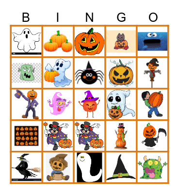 Halloween Bingo Card