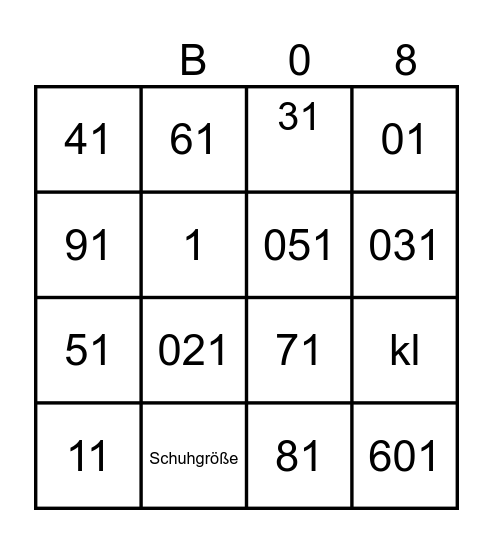 Erstiwoche WS 24/25 Bingo Card