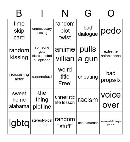 Tomorrow's teaching Bingo Card