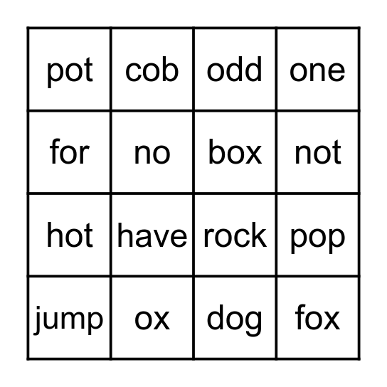 Bingo Card