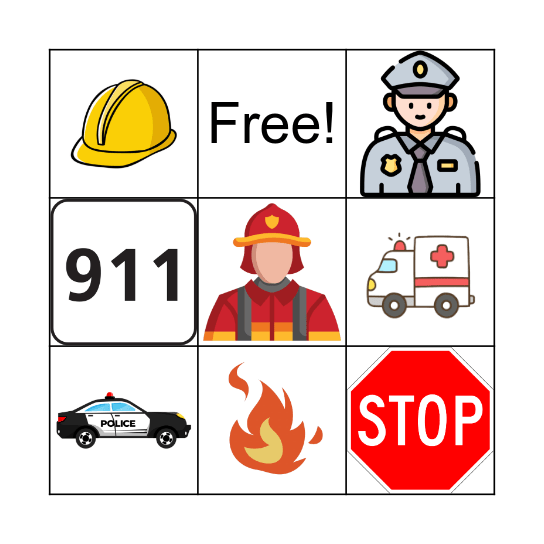 Safety Bingo Card