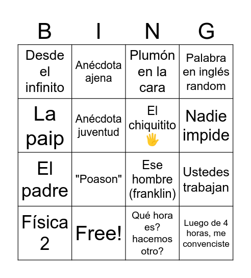 Pillbox AML Bingo Card