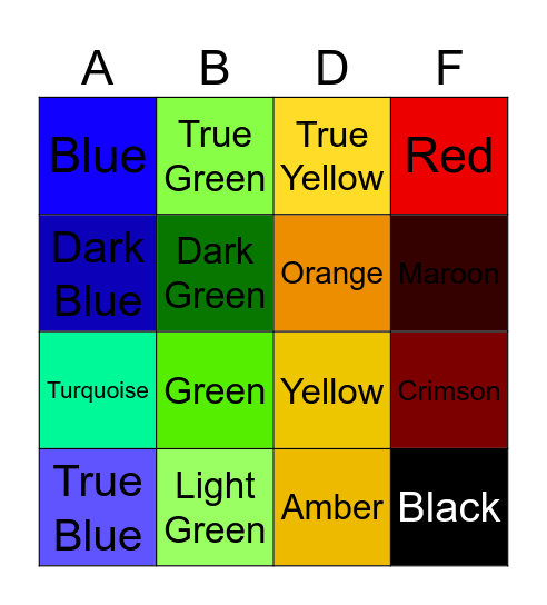 Behavior Chart Day 2 (1904-1909) Bingo Card