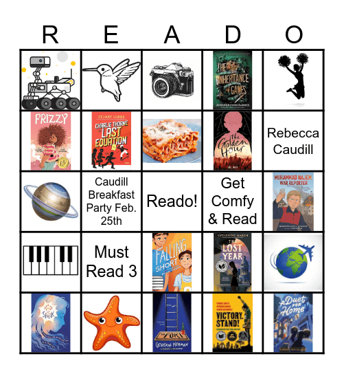 Rebecca Caudill READO 2024 Bingo Card