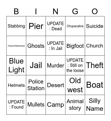 STACKED Bingo Card