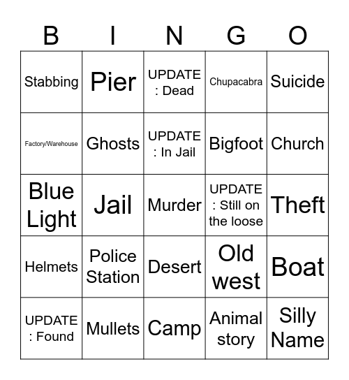 STACKED Bingo Card