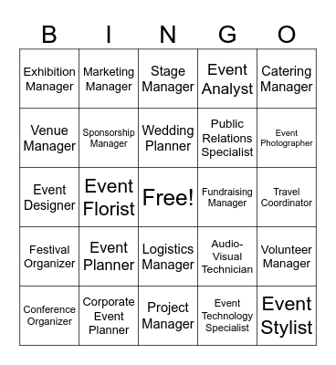 Event-ure & Project Seekers Bingo Card