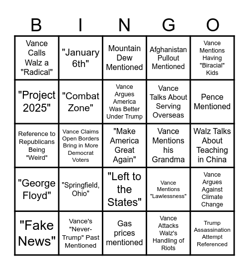 WashU Law VP Bingo! Sponsored by: ACS, LawVets, and Mack's! Bingo Card