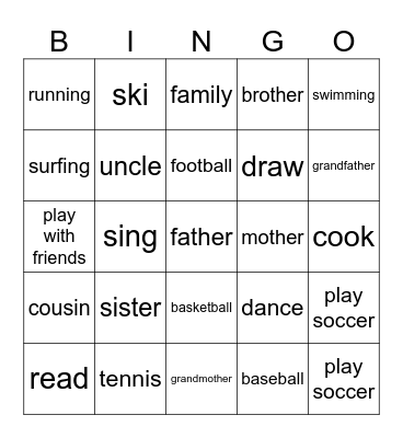 Bingo Card