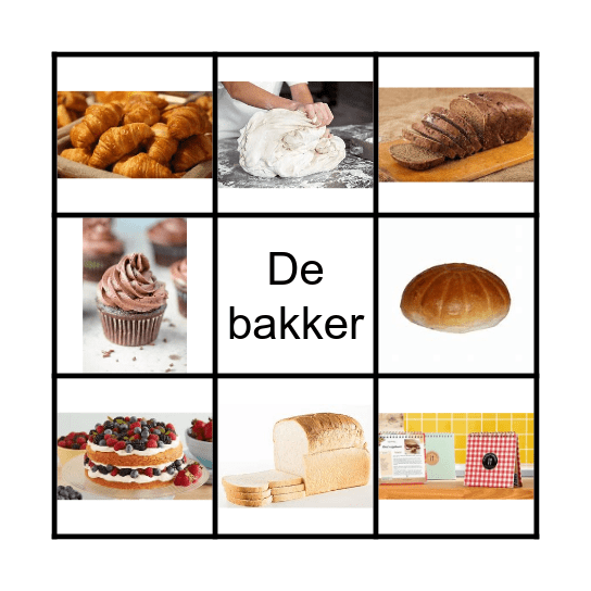 De bakker Bingo Card