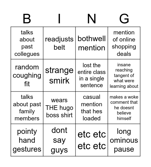 willie bingo Card