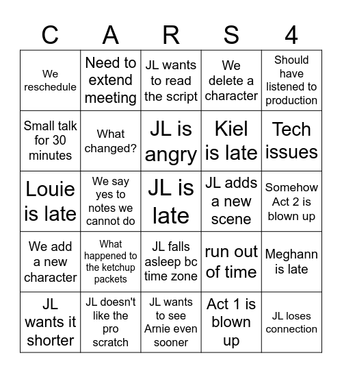 JL 9/30/24 Bingo Card