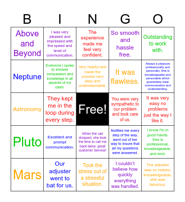 CSW 2024 Bingo Card