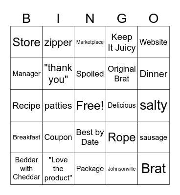 Customer Service Week Bingo Card