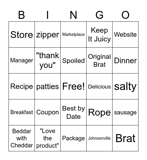 Customer Service Week Bingo Card