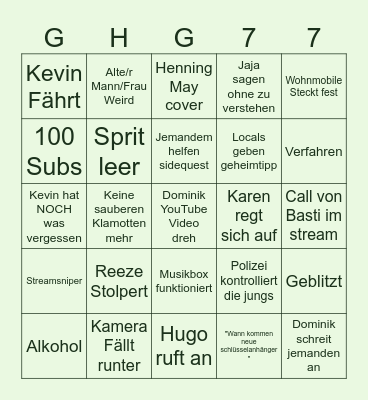 Edeltraud 3 Bingo Card