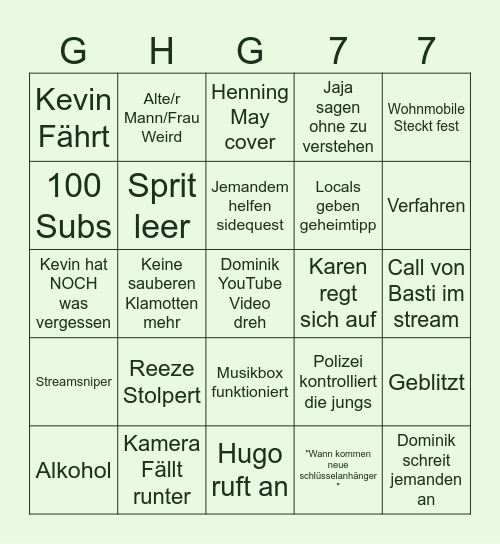 Edeltraud 3 Bingo Card