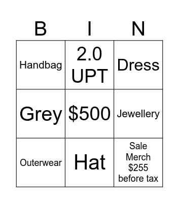 Let's Make Green! Bingo Card