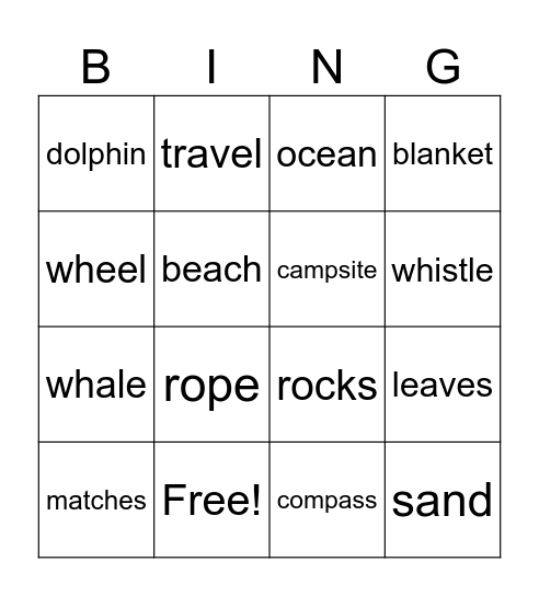 Spelling Bee Bingo! Bingo Card