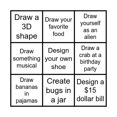 Drawing Bingo Card