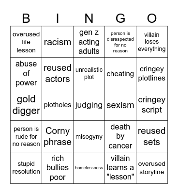 Dhar Mann bingo Card