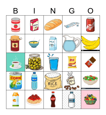 Food Container Bingo Card