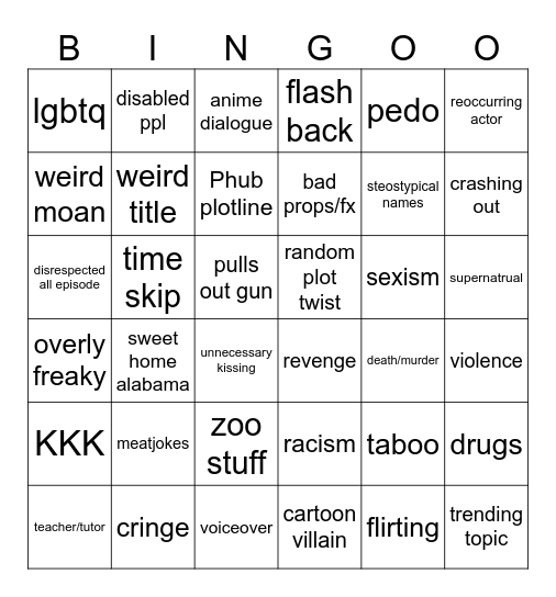 tomorrows teachings bingo Card