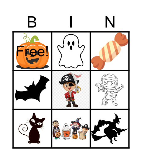 Halloween Bingo Card