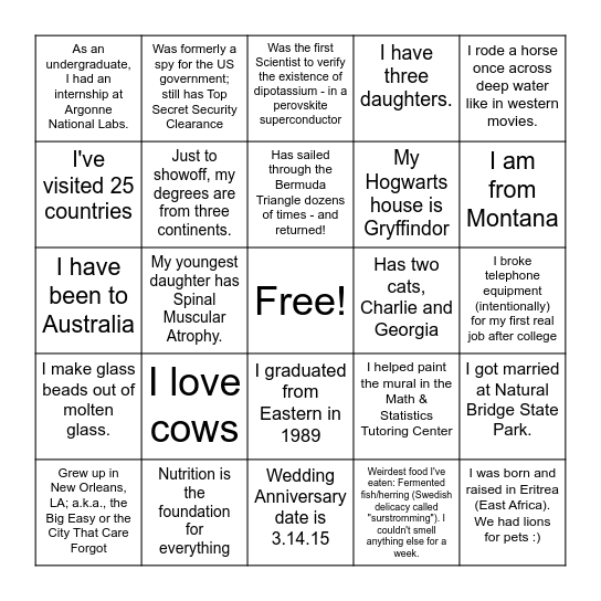 First2 Bingo Night Bingo Card