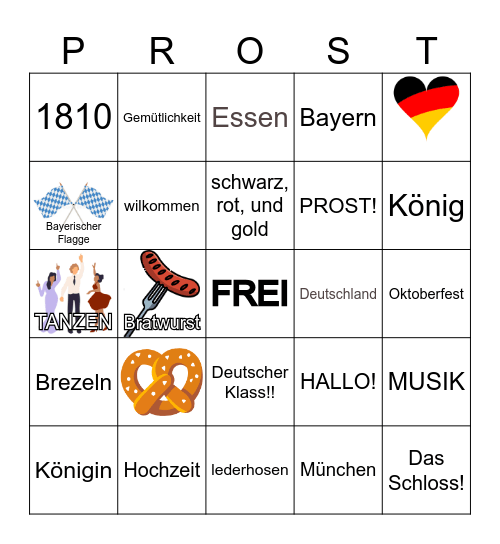 OKTOBERFEST Bingo Card