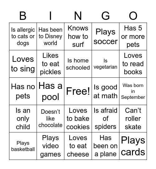 EDGE Icebreaker Bingo Card