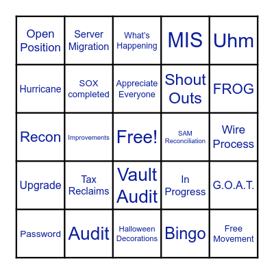 Coffee & Donuts Bingo Card