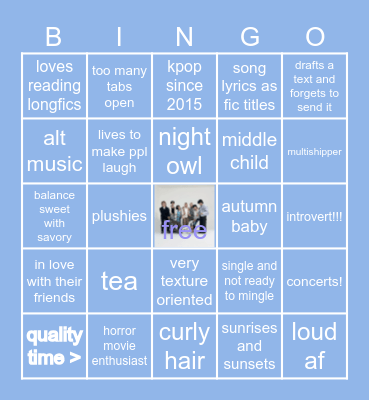 blue's Bingo Card