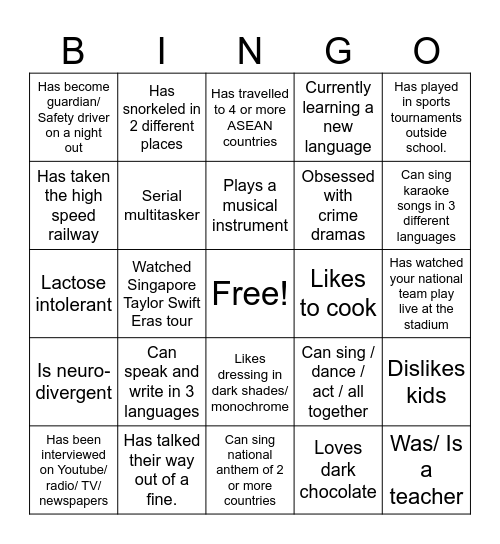 #IngmarriEsther Bingo Card