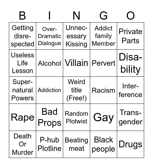 Tommorow's Teachings Bingo Card